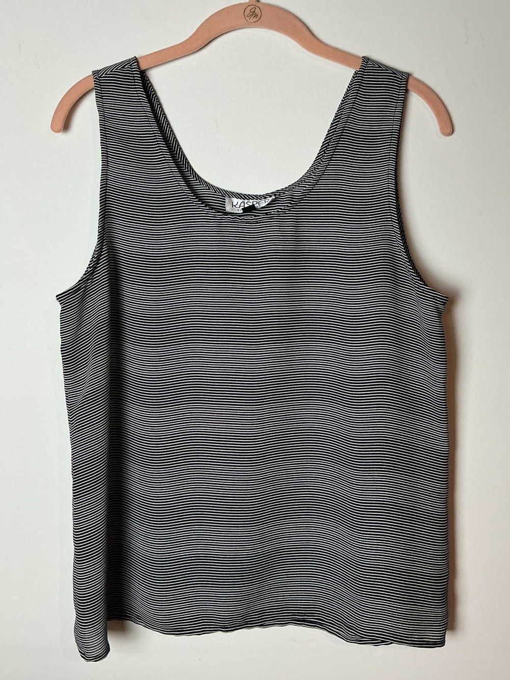 Kasper for A.S.L. Striped Scoop Neck Tank Top Women’s Size 10